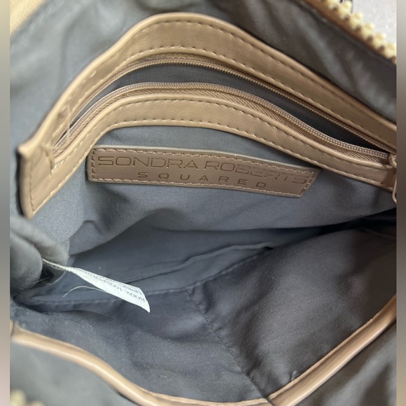 Sondra Roberts Tan Quilted Clutch with Wristlet - Picture 7 of 10